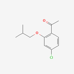 molecular formula C12H15ClO2 B14778269 1-(4-Chloro-2-isobutoxyphenyl)ethanone 