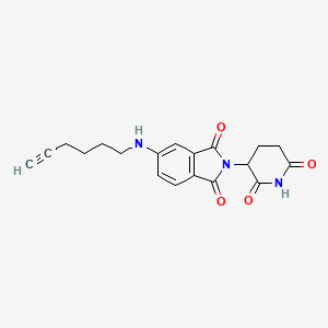 molecular formula C19H19N3O4 B14778283 Pomalidomide-5'-C4-alkyne 