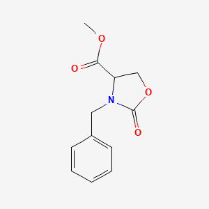 molecular formula C12H13NO4 B14778310 Methyl 3-benzyl-2-oxo-1,3-oxazolidine-4-carboxylate 