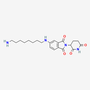 molecular formula C21H28N4O4 B14778326 Thalidomide-5-NH2-C8-NH2 