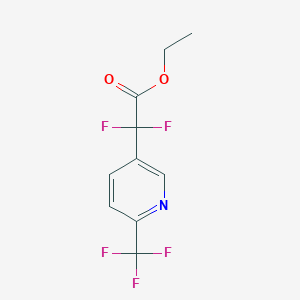 Ethyl 2,2-difluoro-2-(6-(trifluoromethyl)pyridin-3-yl)acetate