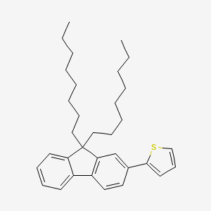 molecular formula C33H44S B14778364 2-(9,9-Dioctyl-9H-fluoren-2-yl)thiophene 