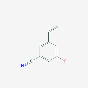 molecular formula C9H6FN B1477841 3-Fluoro-5-vinylbenzonitrile CAS No. 1455472-09-9