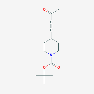 molecular formula C14H21NO3 B14778422 1-Boc-4-(3-Oxo-but-1-ynyl)piperidine 