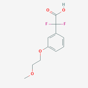 2,2-Difluoro-2-(3-(2-methoxyethoxy)phenyl)acetic acid