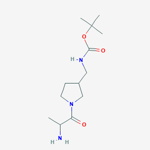 molecular formula C13H25N3O3 B14778452 tert-butyl N-[[1-(2-aminopropanoyl)pyrrolidin-3-yl]methyl]carbamate 