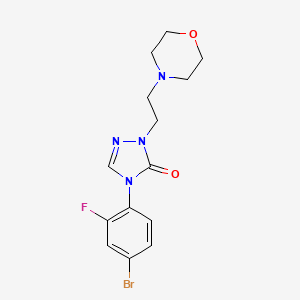 B1477846 4-(4-Bromo-2-fluorophenyl)-2-(2-morpholin-4-yl-ethyl)-2,4-dihydro-[1,2,4]triazol-3-one CAS No. 1632497-72-3