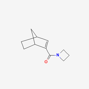 molecular formula C11H15NO B14778472 Azetidin-1-yl(bicyclo[2.2.1]hept-2-en-2-yl)methanone 