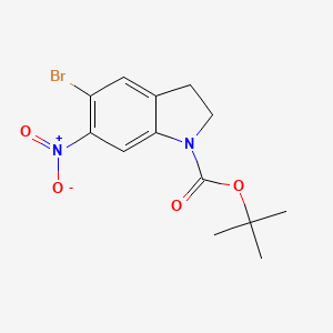 Tert-butyl 5-bromo-6-nitroindoline-1-carboxylate