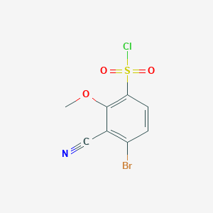 molecular formula C8H5BrClNO3S B1477856 4-Bromo-3-cyano-2-methoxybenzenesulfonyl chloride CAS No. 1804401-84-0