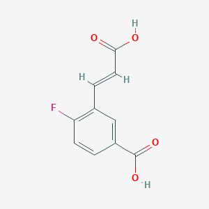 molecular formula C10H7FO4 B1477885 5-Carboxy-2-fluorocinnamic acid CAS No. 1380317-47-4
