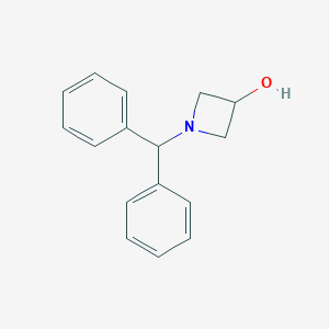 molecular formula C16H17NO B014779 1-二苯甲酰基氮杂环丁烷-3-醇 CAS No. 18621-17-5