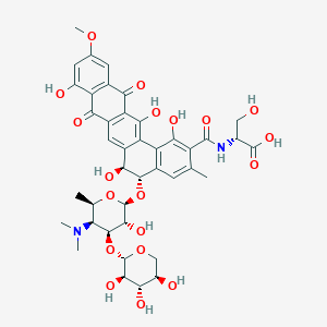 molecular formula C41H46N2O19.5H2O B147790 N,N-Dimethylpradimicin FA-2 CAS No. 131426-59-0
