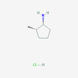 molecular formula C6H14ClN B1477901 Cis-2-methylcyclopentanamine hydrochloride CAS No. 102778-36-9
