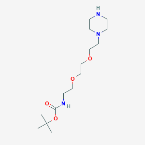 molecular formula C15H31N3O4 B14779096 Piperazine-PEG2-C2-NH-Boc 
