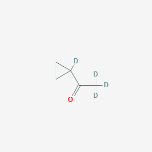 molecular formula C5H8O B1477914 Cyclopropyl-1-D1 methyl-D3 ketone CAS No. 95249-93-7