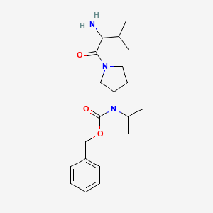 molecular formula C20H31N3O3 B14779179 Benzyl (1-((S)-2-amino-3-methylbutanoyl)pyrrolidin-3-yl)(isopropyl)carbamate 