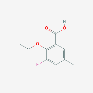molecular formula C10H11FO3 B14779360 2-Ethoxy-3-fluoro-5-methylbenzoic acid 