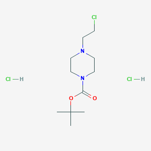 molecular formula C11H23Cl3N2O2 B14779454 tert-Butyl 4-(2-chloroethyl)piperazine-1-carboxylate dihydrochloride 