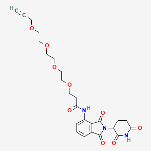 molecular formula C25H29N3O9 B14779489 Pomalidomide-CO-PEG4-propargyl 
