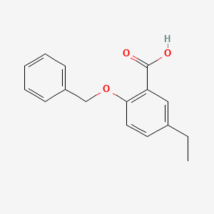 molecular formula C16H16O3 B14779490 2-(Benzyloxy)-5-ethylbenzoic acid 