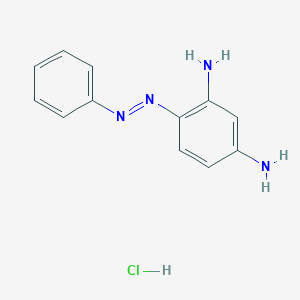 molecular formula C12H12N4.ClH<br>C12H13ClN4 B147795 Chrysoidine G CAS No. 532-82-1
