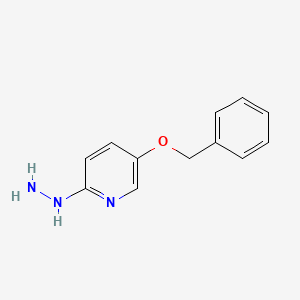 molecular formula C12H13N3O B14779545 5-(Benzyloxy)-2-hydrazinylpyridine 