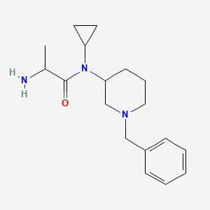 molecular formula C18H27N3O B14779583 2-Amino-N-((S)-1-benzylpiperidin-3-yl)-N-cyclopropylpropanamide 
