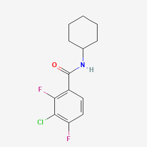 molecular formula C13H14ClF2NO B14779594 3-Chloro-N-cyclohexyl-2,4-difluorobenzamide 