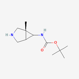 molecular formula C11H20N2O2 B14779648 tert-butyl N-[rel-(1R,5S,6S)-1-methyl-3-azabicyclo[3.1.0]hexan-6-yl]carbamate 