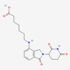 molecular formula C20H25N3O5 B14779691 Lenalidomide-C6-acid 
