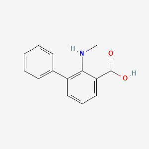 molecular formula C14H13NO2 B14779784 2-(Methylamino)-[1,1'-biphenyl]-3-carboxylic acid 