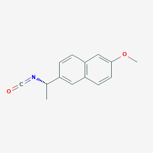 molecular formula C14H13NO2 B147798 Naproxen isocyanate CAS No. 125836-70-6