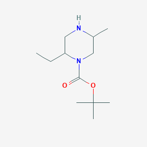 molecular formula C12H24N2O2 B14779951 Tert-butyl 2-ethyl-5-methylpiperazine-1-carboxylate 