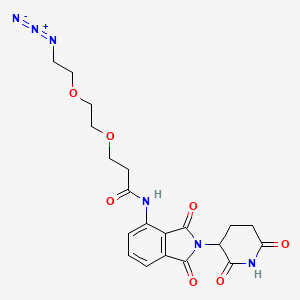 molecular formula C20H22N6O7 B14779959 Pomalidomide-CO-PEG2-C2-azide 
