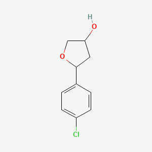 molecular formula C10H11ClO2 B14780019 cis-5-(4-Chlorophenyl)tetrahydrofuran-3-ol 