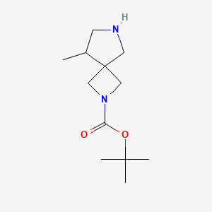 molecular formula C12H22N2O2 B14780029 tert-Butyl 8-methyl-2,6-diazaspiro[3.4]octane-2-carboxylate 