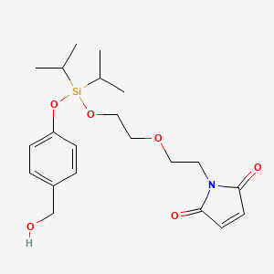 molecular formula C21H31NO6Si B14780058 Mal-PEG1-O-Si(di-iso)-PHB 