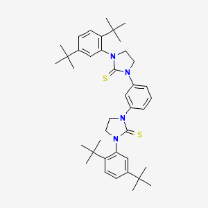 molecular formula C40H54N4S2 B14780083 3,3'-(1,3-Phenylene)bis(1-(2,5-di-tert-butylphenyl)imidazolidine-2-thione) 