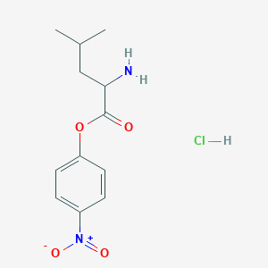 molecular formula C12H17ClN2O4 B14780190 L-Leucine 4-nitrophenyl ester hydrochloride 