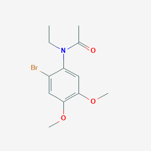 molecular formula C12H16BrNO3 B14780220 N-(2-Bromo-4,5-dimethoxyphenyl)-N-ethylacetamide 