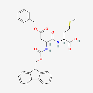 molecular formula C31H32N2O7S B14780261 Fmoc-DL-Asp(OBn)(OBn)-DL-Met-OH 
