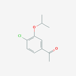 molecular formula C11H13ClO2 B14780313 1-(4-Chloro-3-isopropoxyphenyl)ethanone 