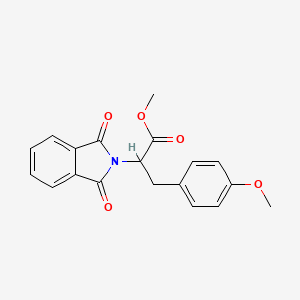 molecular formula C19H17NO5 B14780330 methyl 2-(1,3-dioxo-1,3-dihydro-2H-isoindol-2-yl)-3-(4-methoxyphenyl)propanoate 