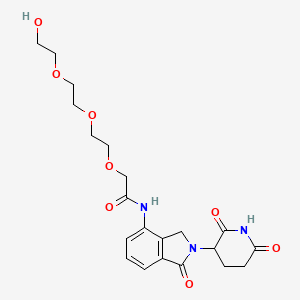 molecular formula C21H27N3O8 B14780337 Lenalidomide-acetamido-O-PEG3-OH 