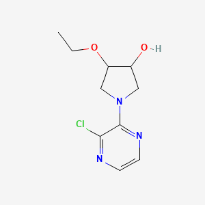 molecular formula C10H14ClN3O2 B1478037 1-(3-Chloropyrazin-2-yl)-4-ethoxypyrrolidin-3-ol CAS No. 2098076-99-2