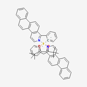 molecular formula C57H48IrN2O2-2 B14780406 Bis[2-(naphth[2,1-f]isoquinolin-1-yl-kappaN)phenyl-kappaC](2,2,6,6-tetramethyl-3,5-heptanedionato-kappaO3,kappaO5)iridium 