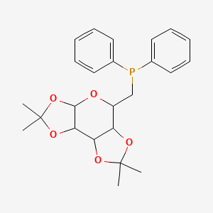 molecular formula C24H29O5P B14780413 Diphenyl-[(4,4,11,11-tetramethyl-3,5,7,10,12-pentaoxatricyclo[7.3.0.02,6]dodecan-8-yl)methyl]phosphane 