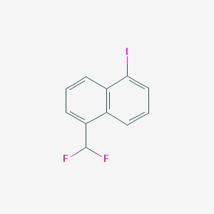 molecular formula C11H7F2I B14780425 1-(Difluoromethyl)-5-iodonaphthalene 