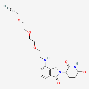 molecular formula C22H27N3O6 B14780490 Lenalidomide-PEG3-propargyl 